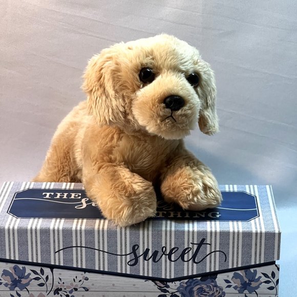Aurora 12" Goldie Golden Doodle Dog Flopsie Plush Stuffed Animal Toy #31117 - Picture 4 of 9